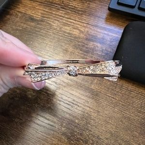 Kate Spade Rose Gold Love Notes Bow Bracelet